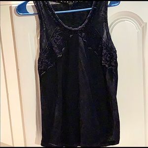 J. Crew Lace Trim Tank Top